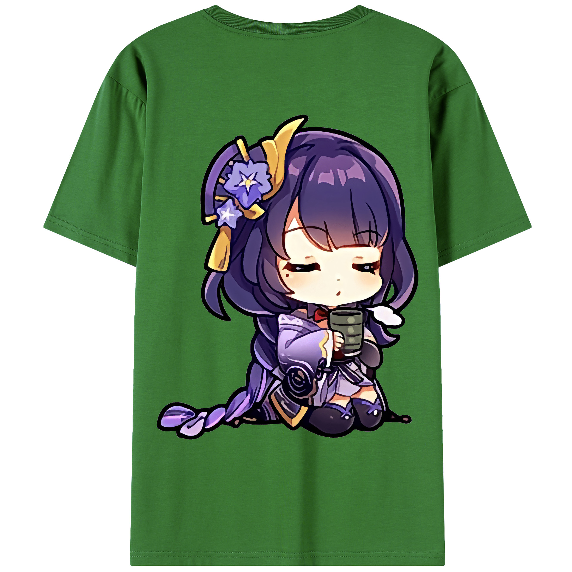 げんし神 雷電将軍 らいでんしょうぐん genshin Raiden Shogun レディース半袖Tシャツ(バックプリント)